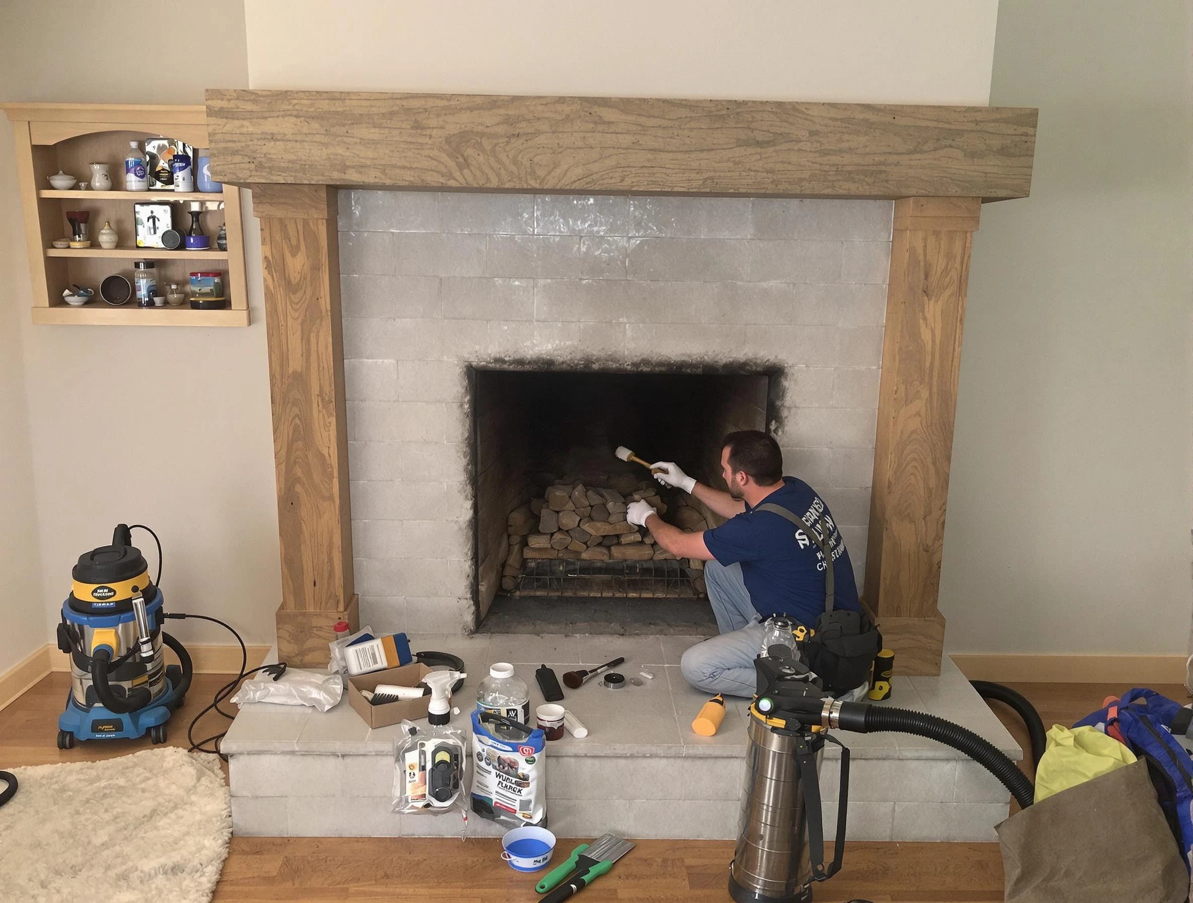 Detailed creosote removal process by Wakefield Chimney Sweep in Wakefield, MA