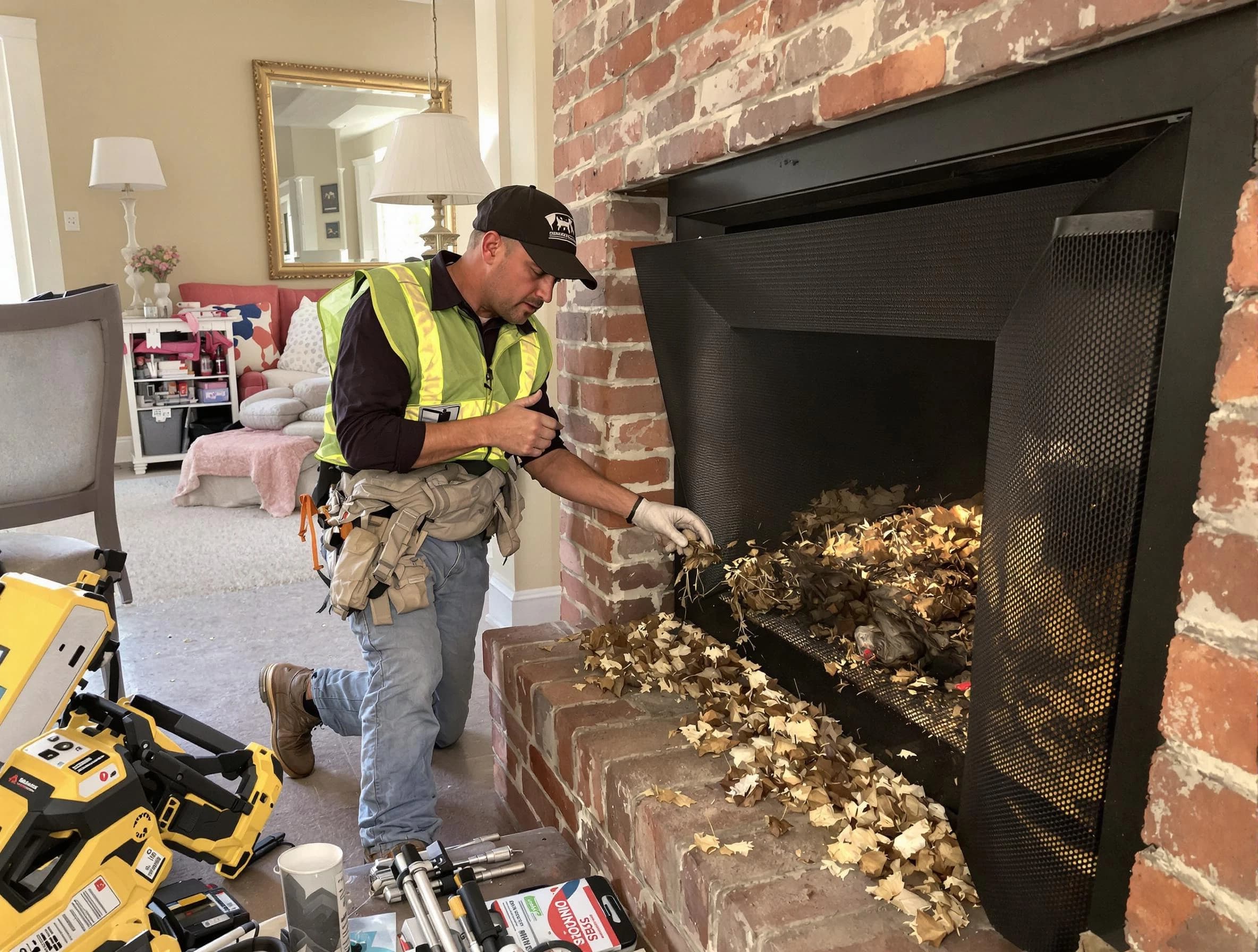 Safe screening installation by Wakefield Chimney Sweep in Wakefield, MA