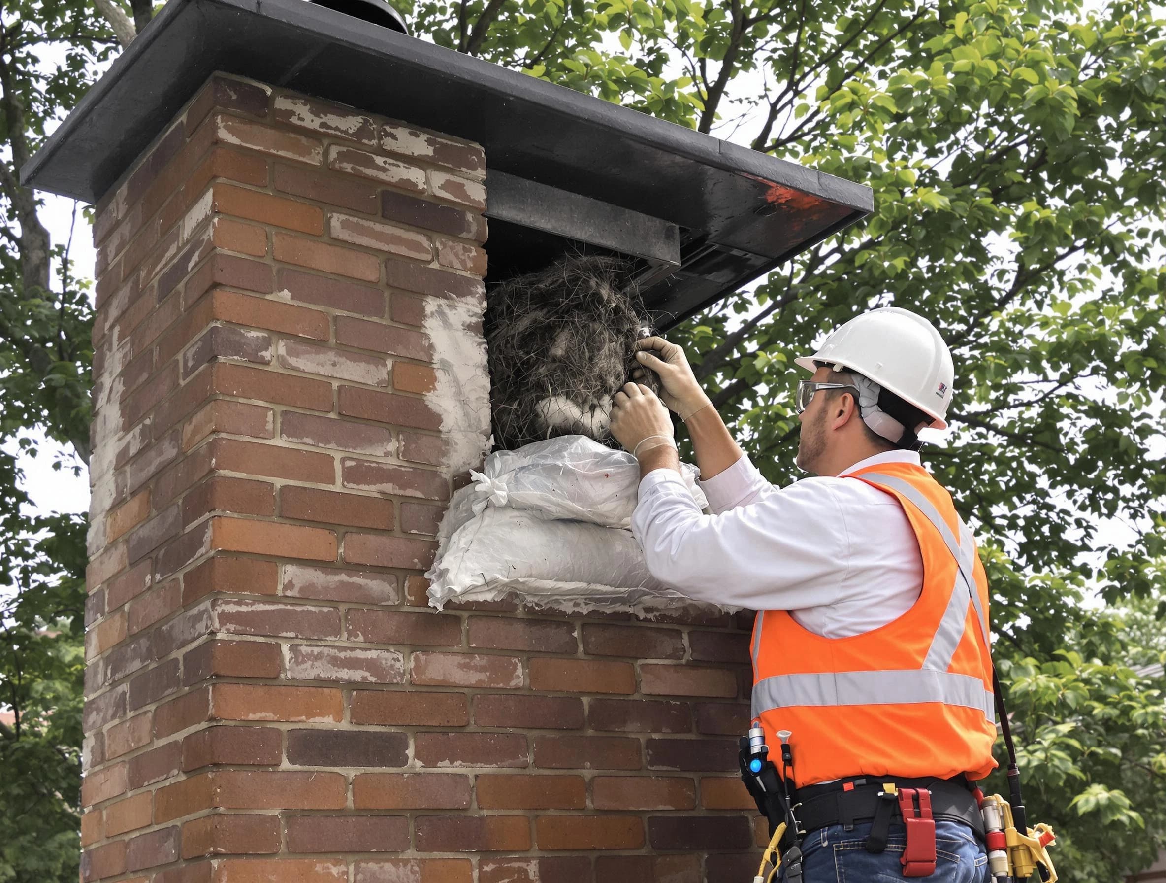 Humane removal of debris and animals by Wakefield Chimney Sweep in Wakefield, MA