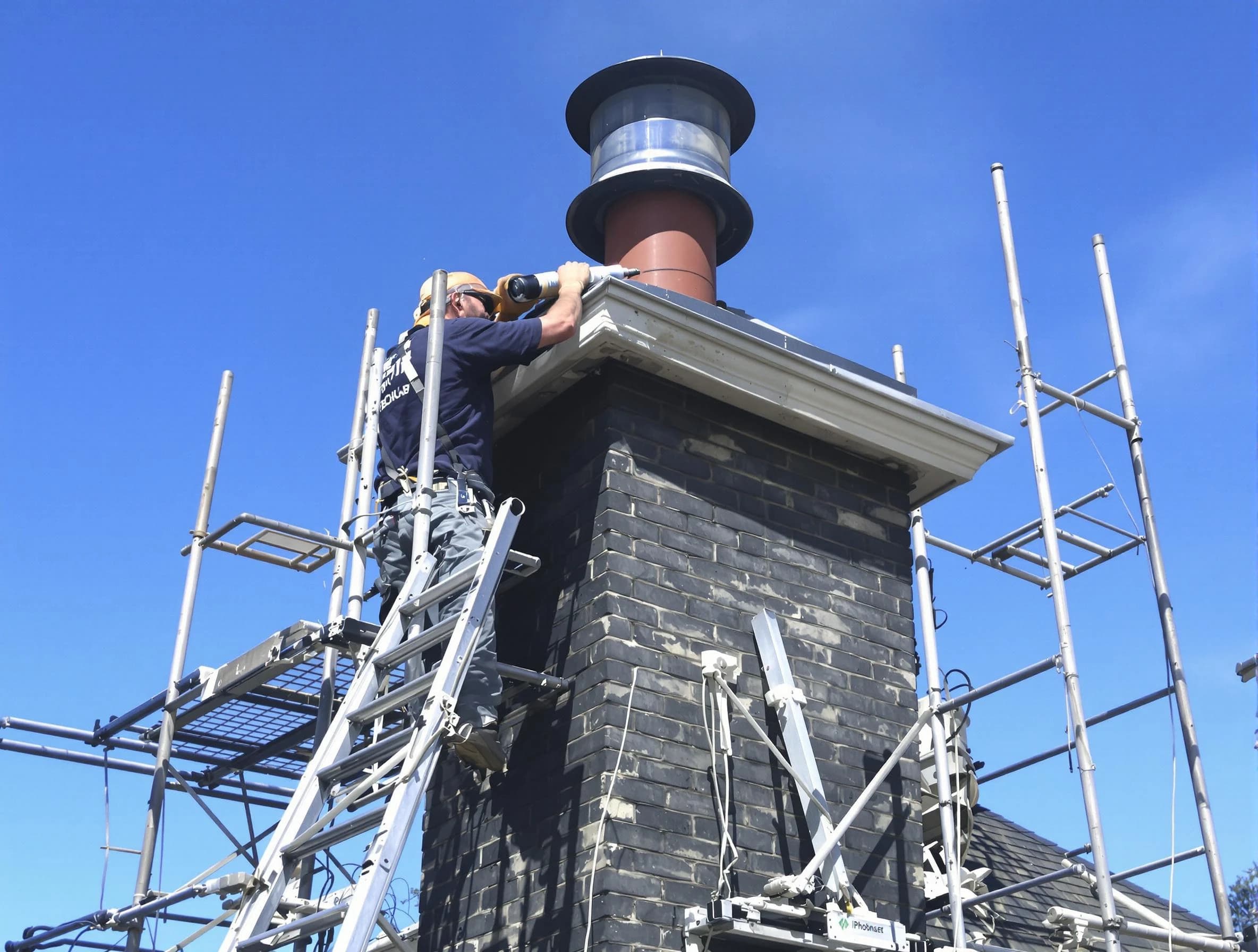 Sturdy chimney crown finished by Wakefield Chimney Sweep in Wakefield, MA
