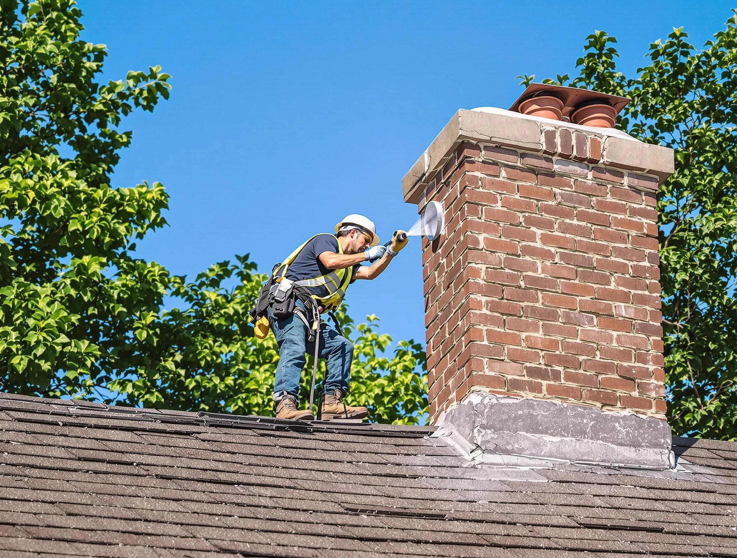 Wakefield Chimney Sweep performing an inspection with advanced tools in Wakefield, MA