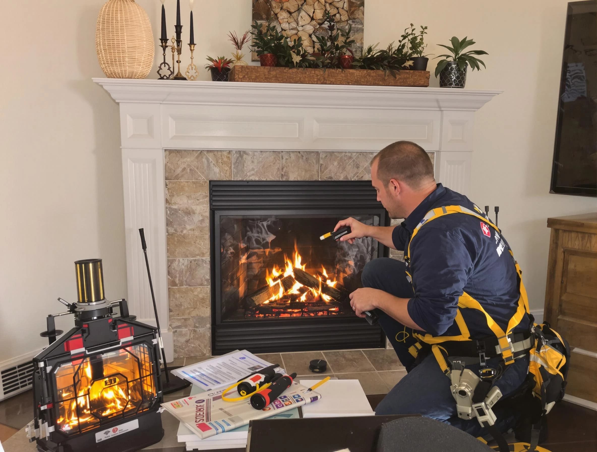 Safety-focused fireplace inspection by Wakefield Chimney Sweep in Wakefield, MA