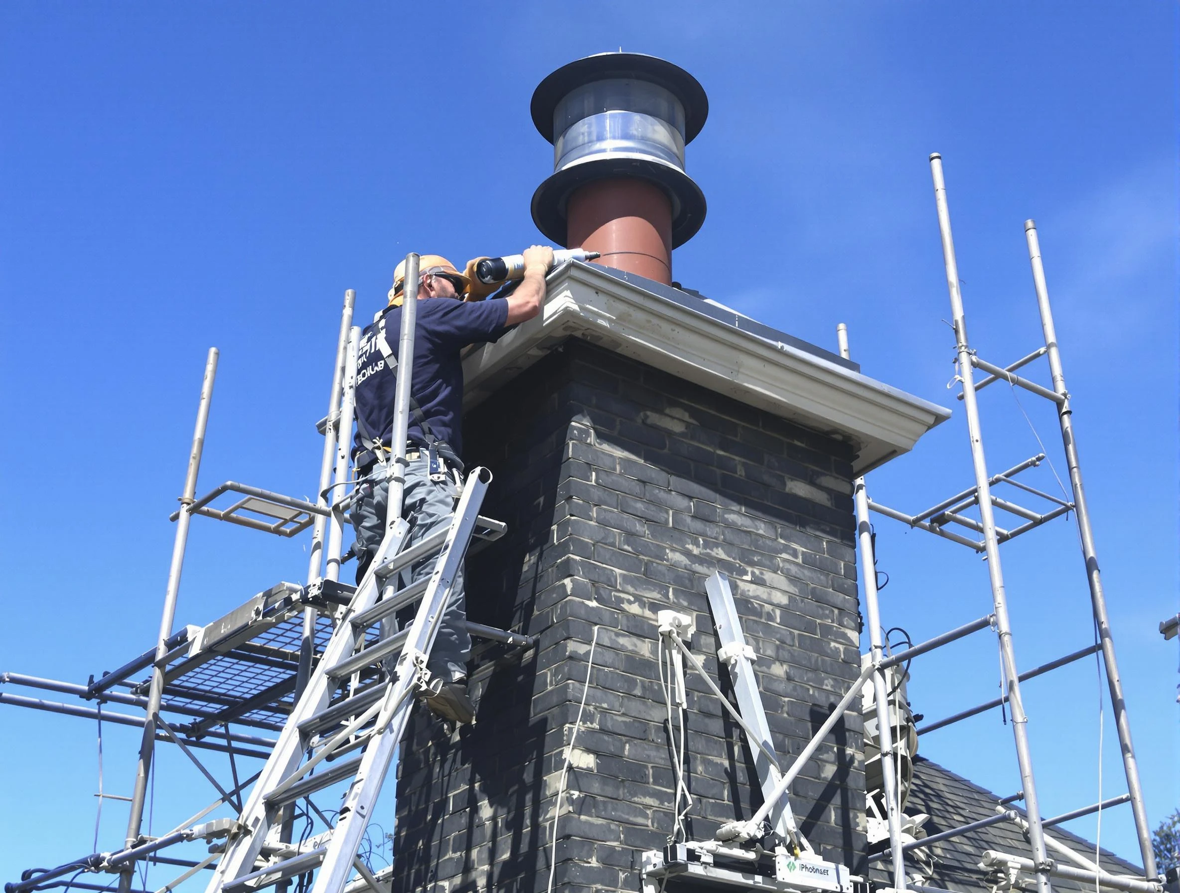 Sturdy chimney crown finished by Wakefield Chimney Sweep in Wakefield, MA