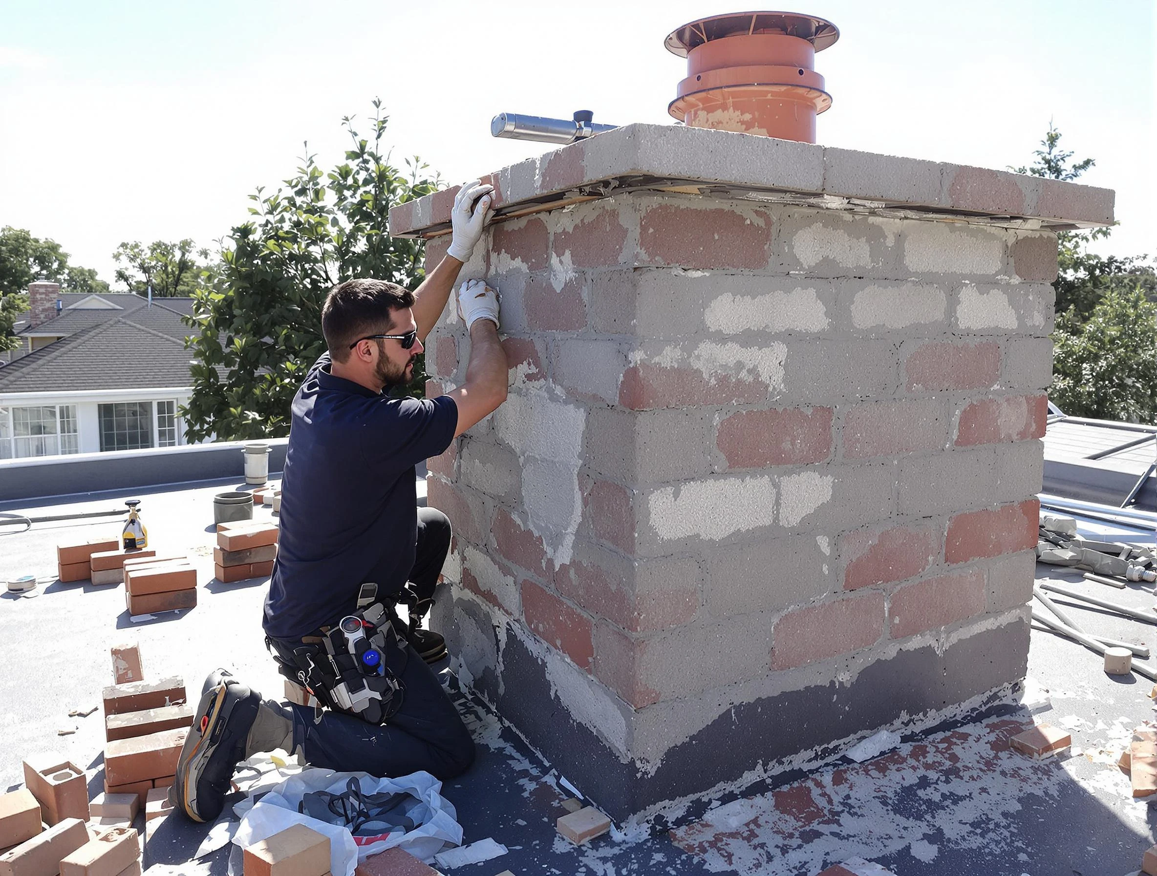 Advanced chimney repair process by Wakefield Chimney Sweep in Wakefield, MA